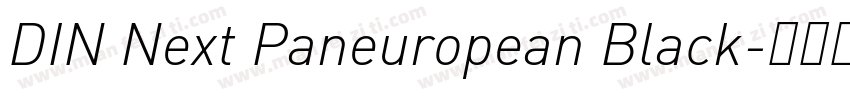 DIN Next Paneuropean Black字体转换
